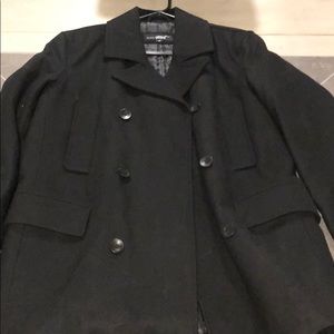 Black Rivet Peacoat